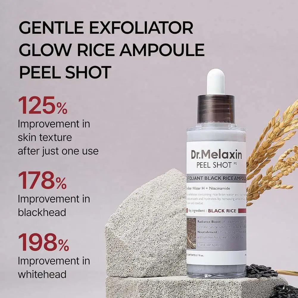 Dr. Melaxin :K-Beauty Rice Glow Exfoliating Serum | Blackhead & Pore Control