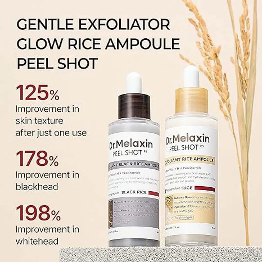 Dr. Melaxin :K-Beauty Rice Glow Exfoliating Serum | Blackhead & Pore Control